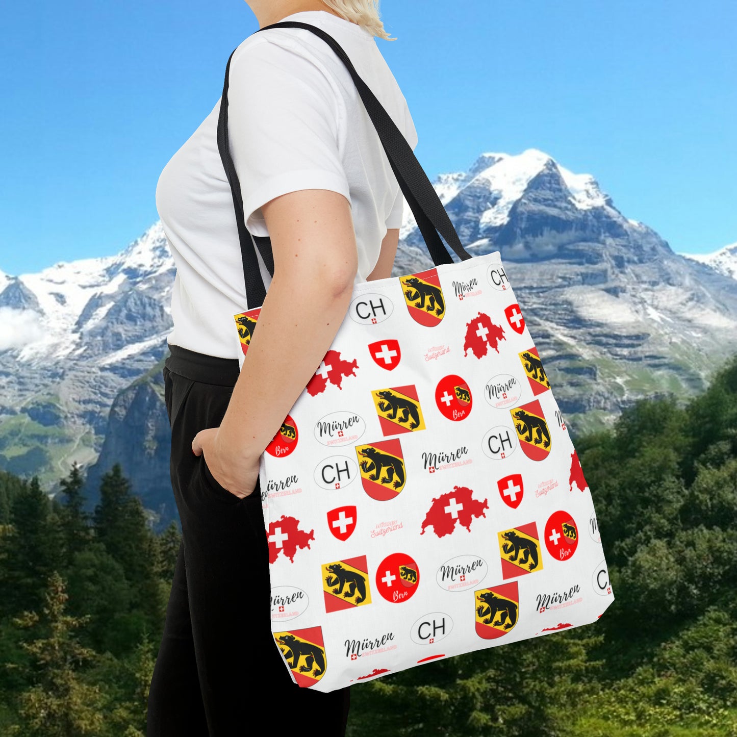 Mürren, Switzerland | Heritage All-Over Print Tote Bag (AOP)