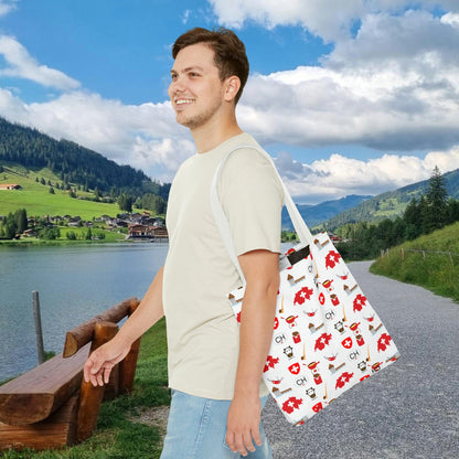 Swiss Icons Tote: Culture & Travel Pattern