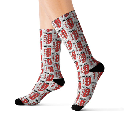 Valais, Switzerland Coat of Arms | Sublimation Socks