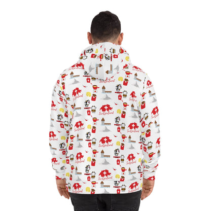 Switzerland Charming Travel Icons | All-Over Print Hoodie