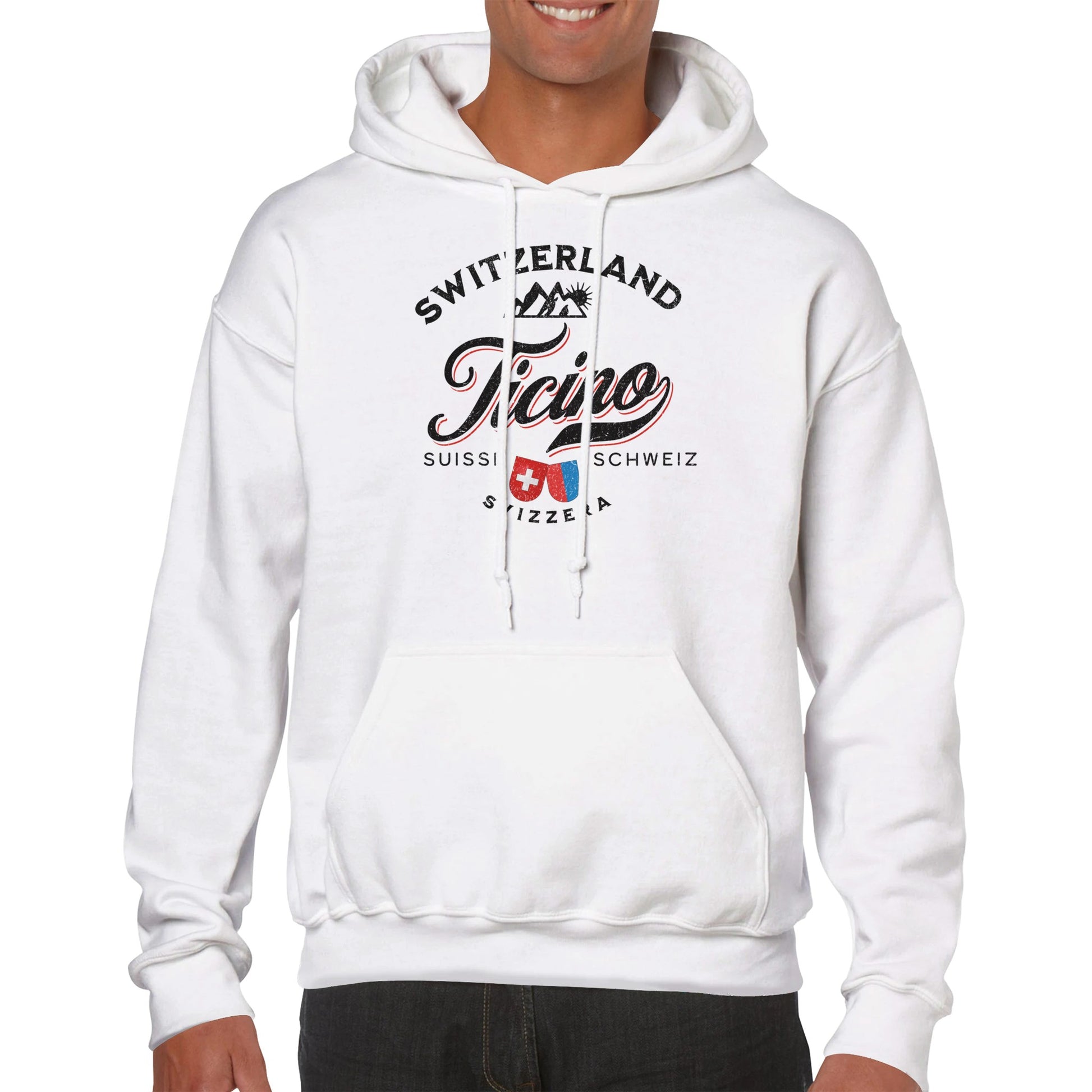 Ticino | Switzerland - Suisse - Schweiz - Svizzera | Hoodie” - a comfortable and stylish hoodie perfect for travel and nature fans.