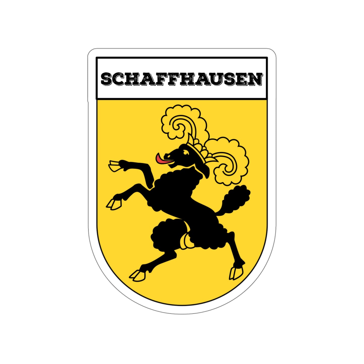 Schaffhausen, Switzerland Coat of Arms | Kiss-Cut Sticker