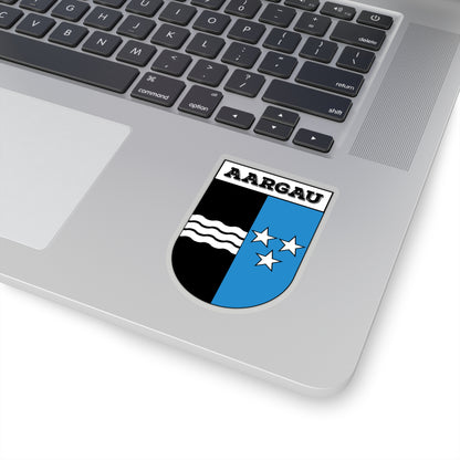 Aargau, Switzerland Coat of Arms | Kiss-Cut Sticker