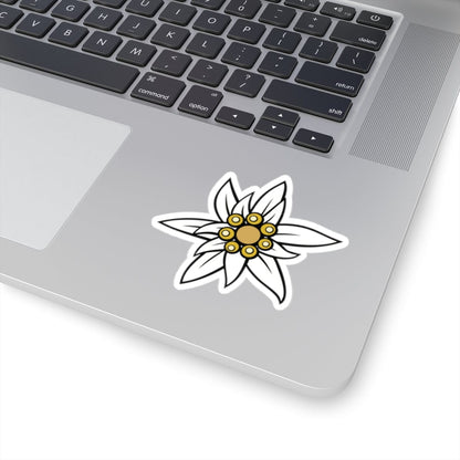 Embrace Alpine Beauty: Edelweiss Kiss Cut Stickers