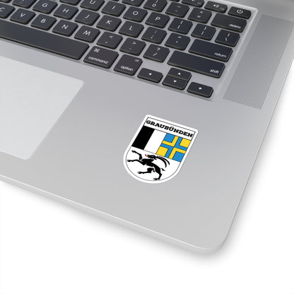 Graubünden, Switzerland | Coat of Arms Sticker | Swiss Alpine Emblem Decal 🐏🛡️