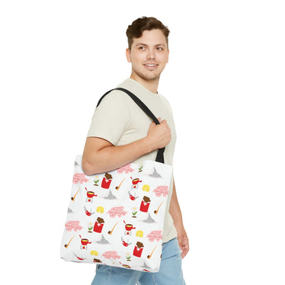 Switzerland Travel Elements Pattern | Tote Bag (AOP)