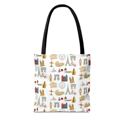 Europe Travel Pattern  | Tote Bag (AOP)