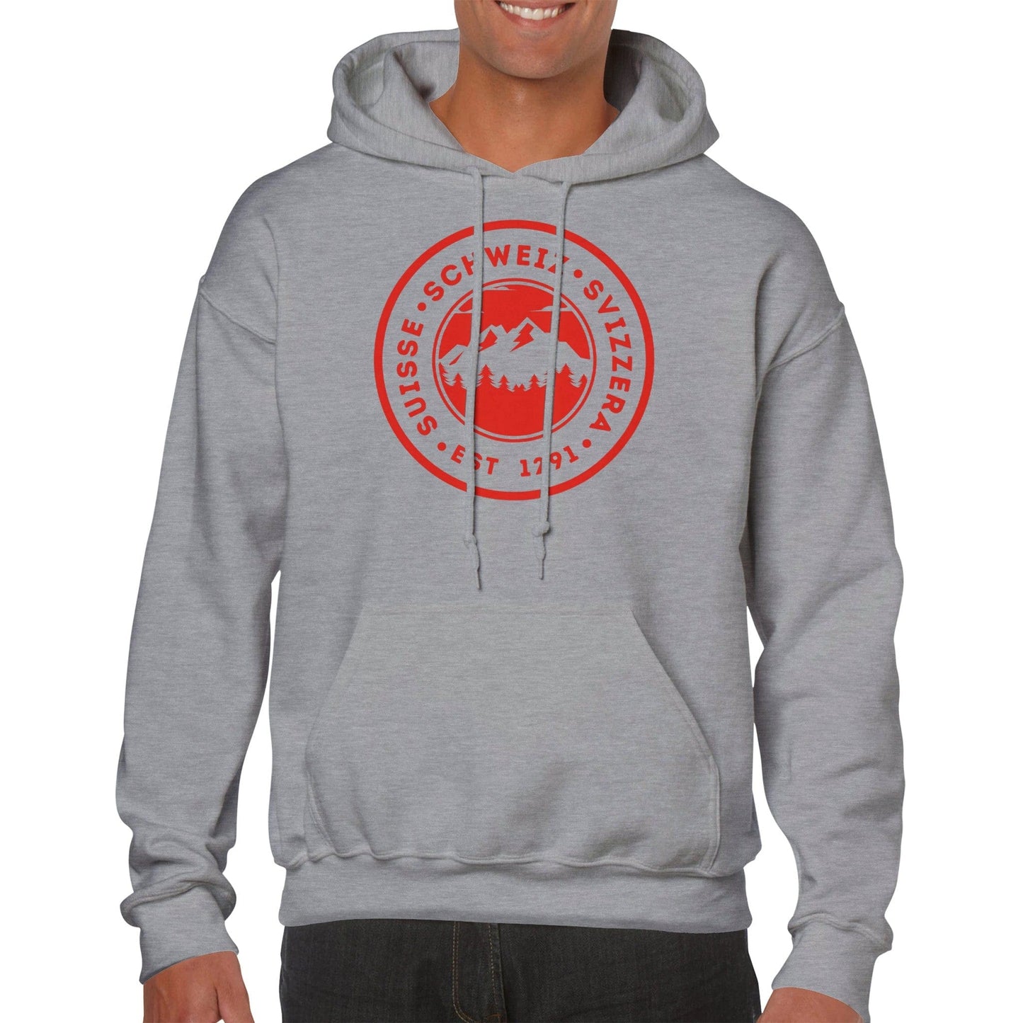 Suisse - Schweiz - Svizzera | Est. 1291 | Mountain Adventure Badge Hoodie