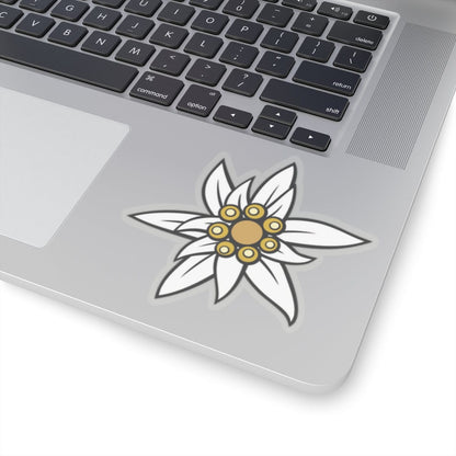 Embrace Alpine Beauty: Edelweiss Kiss Cut Stickers