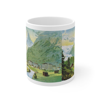 Zermatt and the majestic Matterhorn Painting | Ceramic Mug 11oz