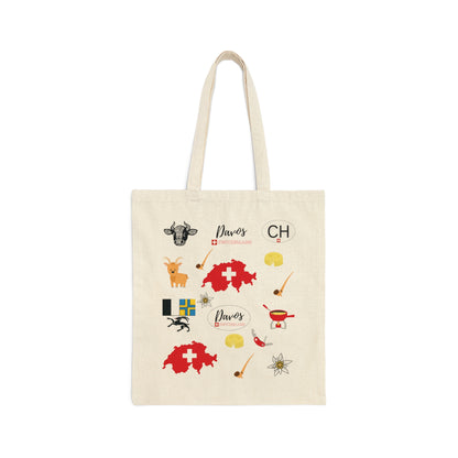 Davos, Switzerland | Cotton Canvas Tote Bag