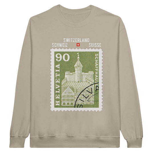 Schaffhausen, Switzerland  Vintage Stamp Sweatshirt