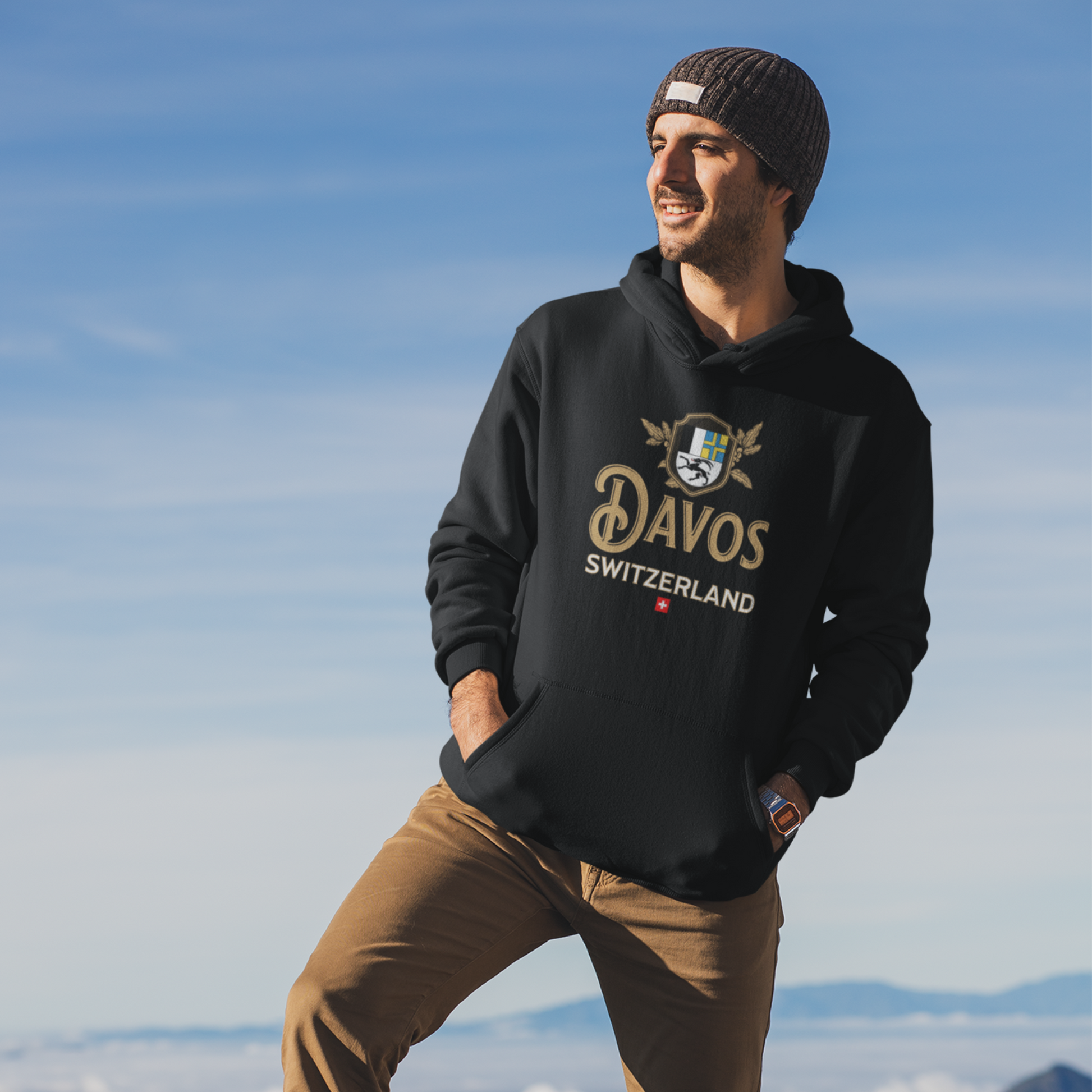 davos switzerland hoodie