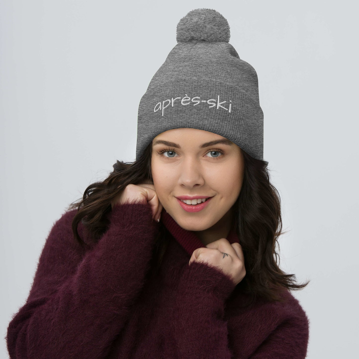 Embroidered text beanie perfect present winter lovers