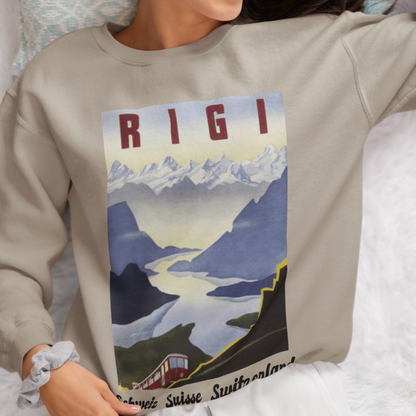 Rigi, Switzerland Retro Travel Sweatshirt 