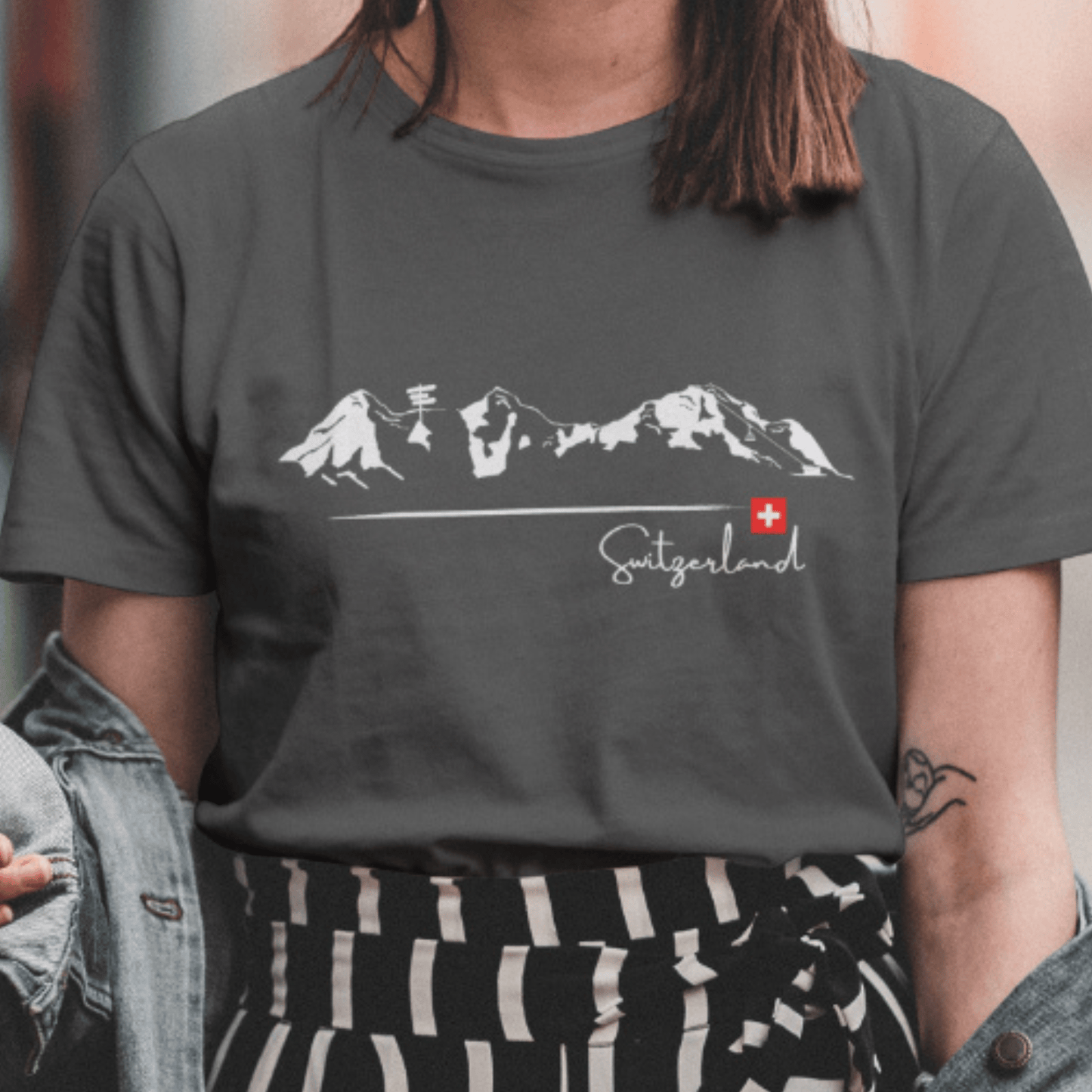 Swiss Alps Skyline | T-shirt