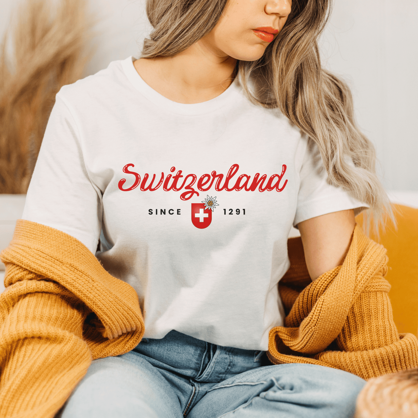 Switzerland souvenir t-shirt for ladies