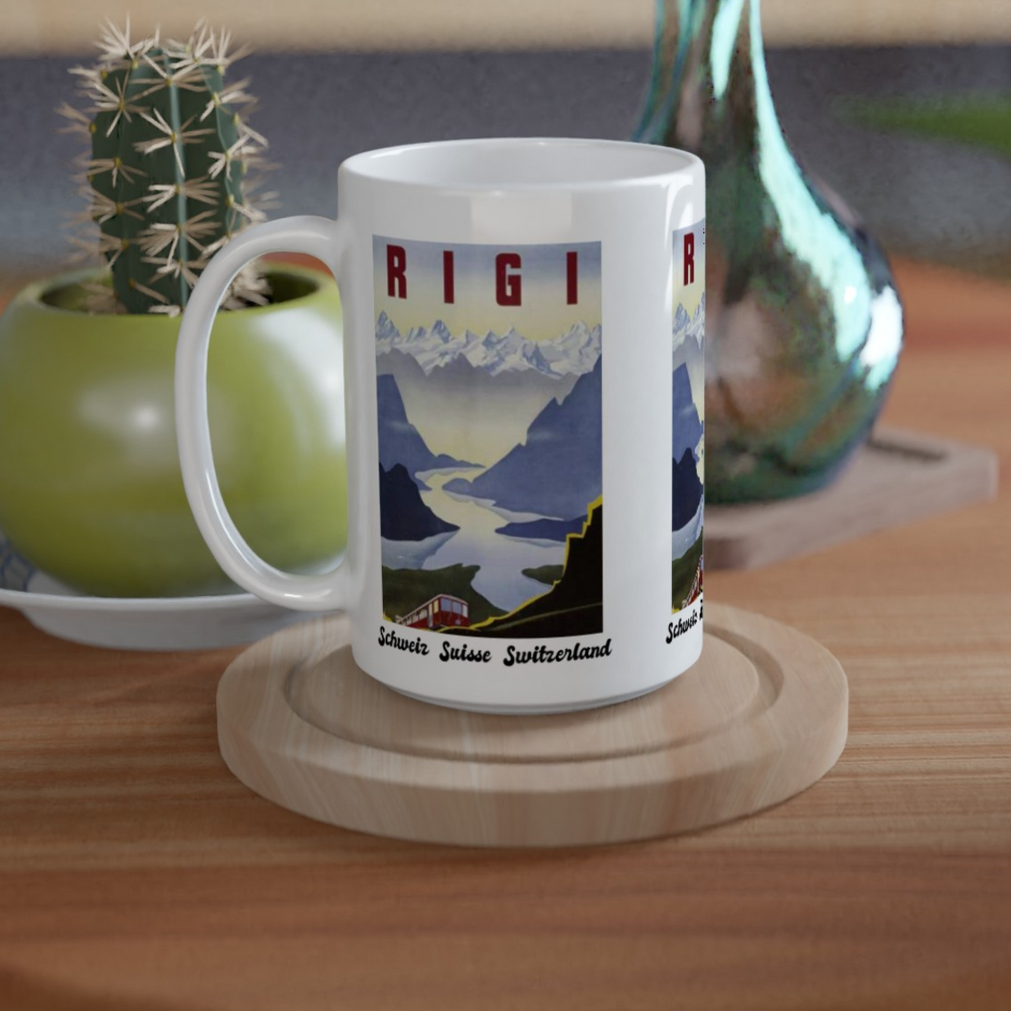 rigi switzerland retro travel mug