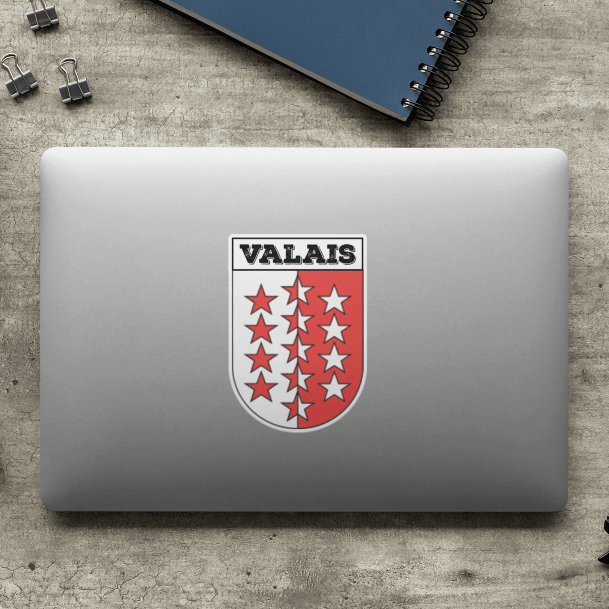 Valais switzerland coat of arms sticker