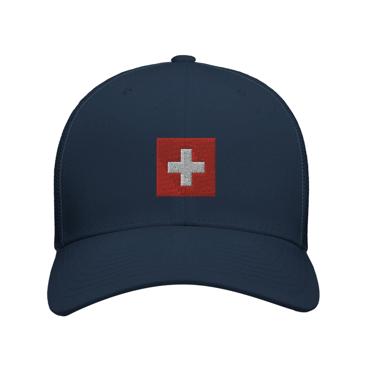 Adjustable Swiss Flag Cap for Outdoor Activities