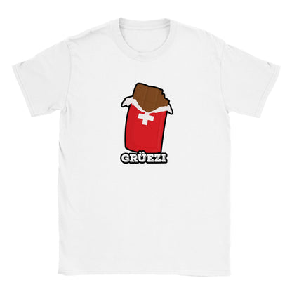 Grüezi - Say Hello in Switzerland with Swiss Chocolate Kids | T-shirt