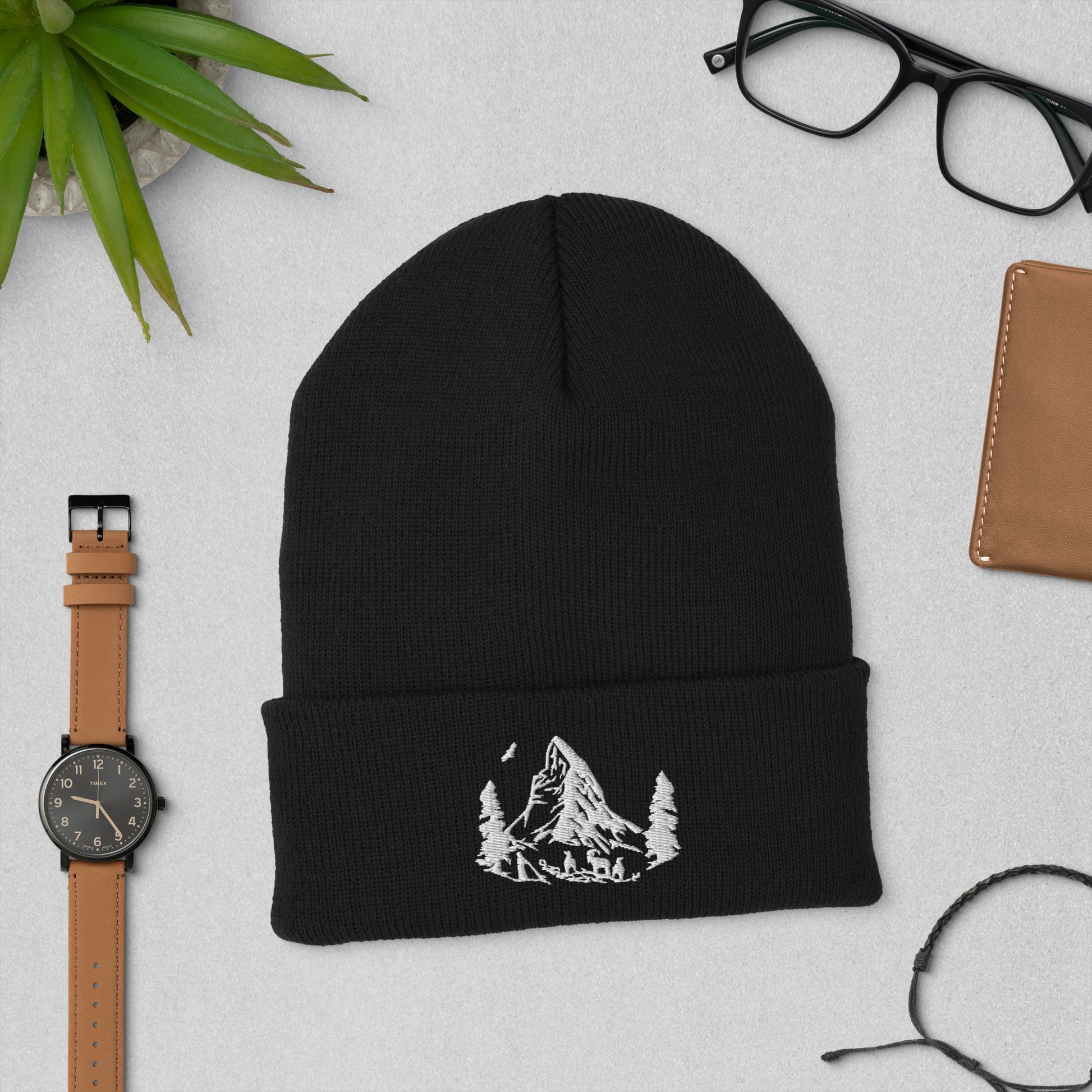 Alpine-style Matterhorn beanie for winter adventures.