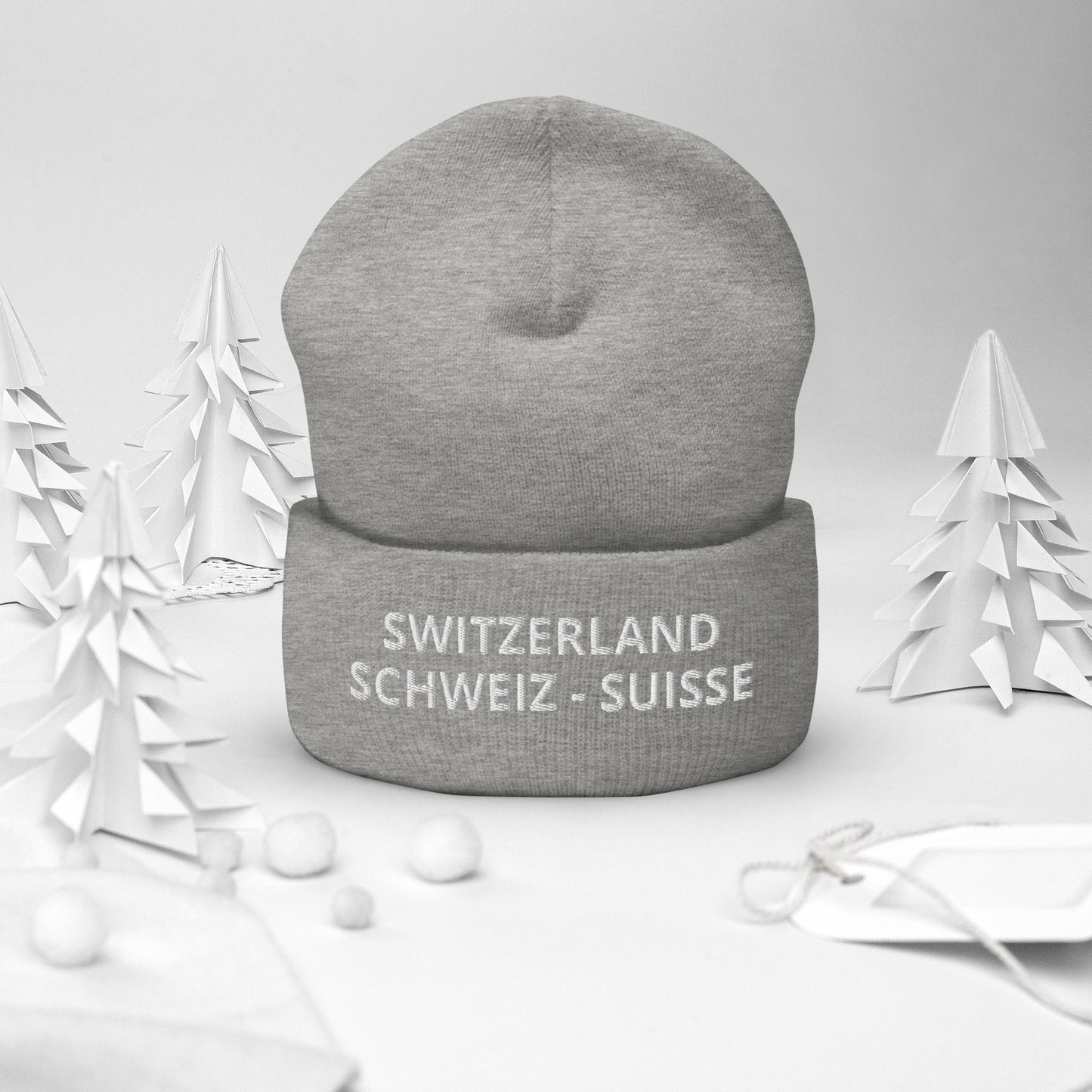 Stylish Switzerland winter hat perfect for travelers and Swiss fans