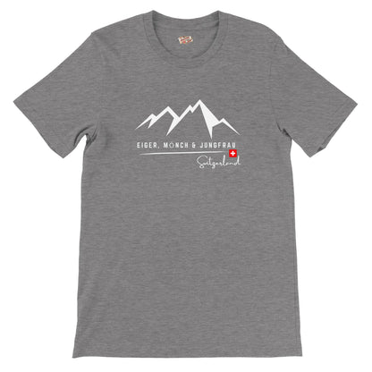 Eiger, Mönch & Jungfrau - Switzerland | Premium Unisex Crewneck T-shirt