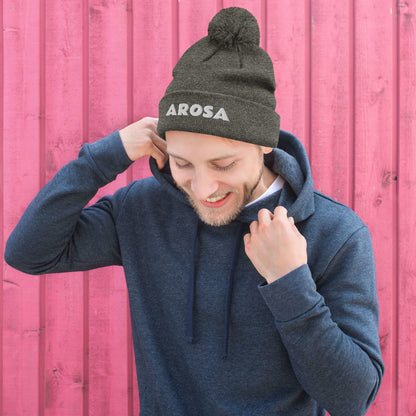 Ski resort fashion - Arosa pom-pom beanie for men and women