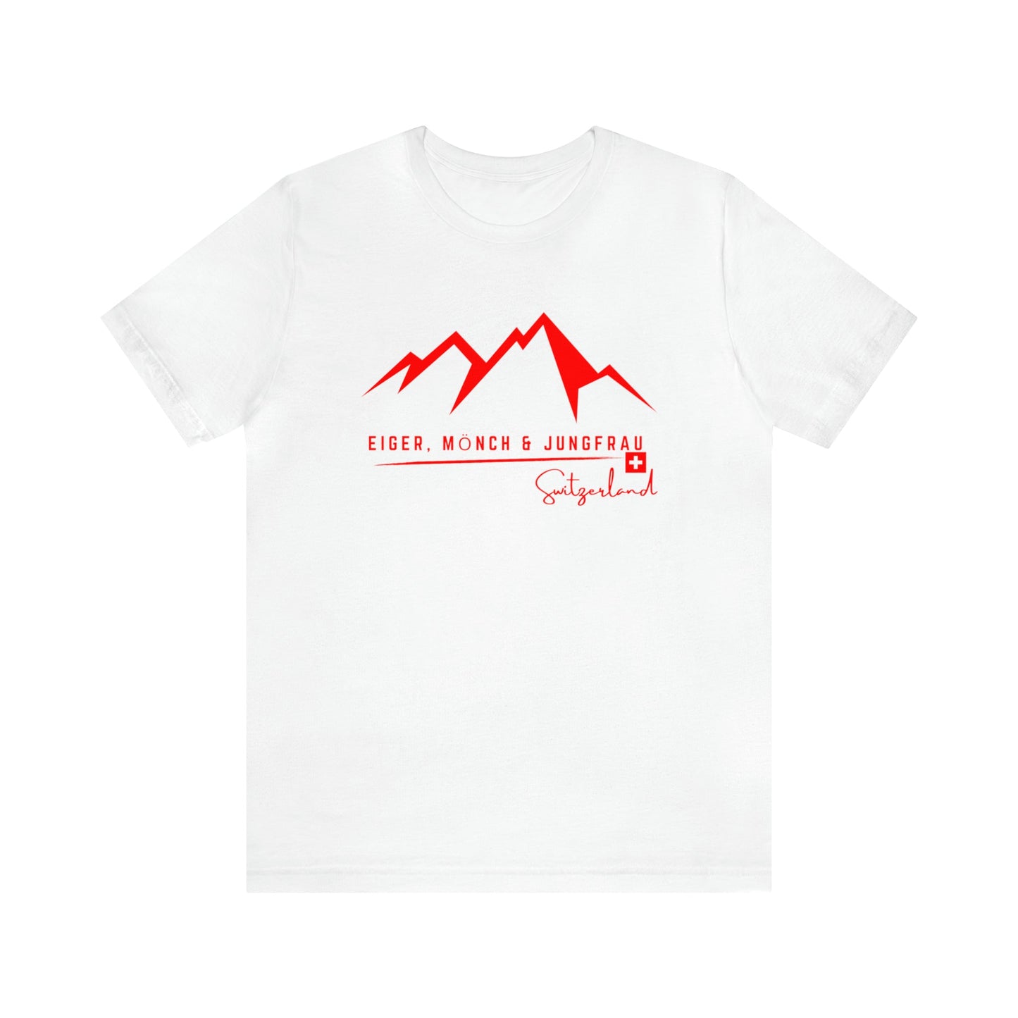 Switzerland T-Shirt, Swiss Souvenir Shirt, Eiger Mönch & Jungfrau Trilogy, Swiss Flag, Swiss Roots, Swiss Fans Shirts, Gift, Idea, Schweiz